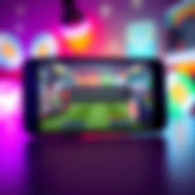 A mobile phone screen displaying an error message while loading a game