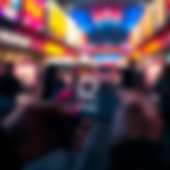 A smartphone displaying a game loading screen with a loading icon