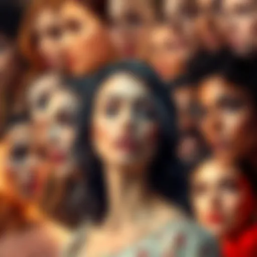 A collage of diverse people showcasing different beauty standards in today's society