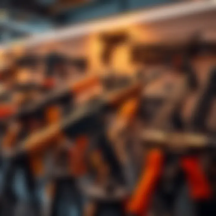 A showcase of contemporary firearms emphasizing safety and sport shooting trends