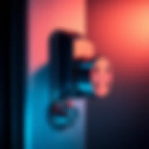 A close-up of a new quick-locking door lock showcasing its sleek design and functionality.