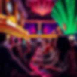 Guests enjoying games and entertainment at Mohegan Sun on a Saturday night