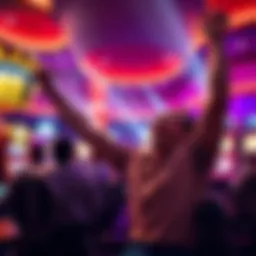 A player celebrating at Mohegan Sun after winning 2700 dollars from a 1200 dollar bet.