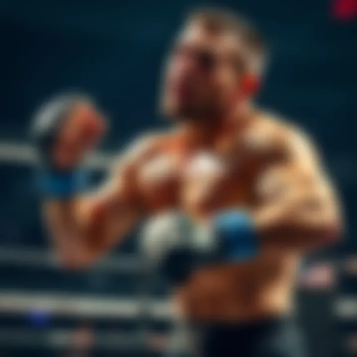 Moicano showcasing his skills in the Octagon, looking confident and powerful during a fight