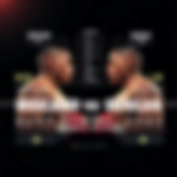 A graphic showing fighters Moicano and Duncan in the ring, with key statistics and strategies highlighted around them.