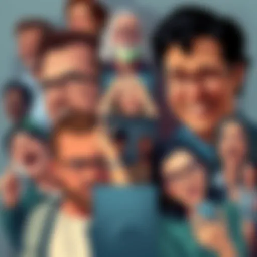 A collage illustrating people experiencing joyful and challenging moments in life, showing a range of emotions from happiness to frustration.