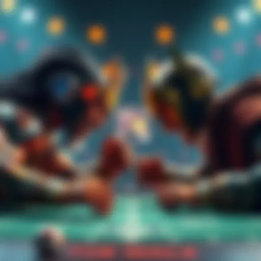 A tense moment in a high-stakes game featuring Monarch and Jungleman, showcasing their unique playing styles.