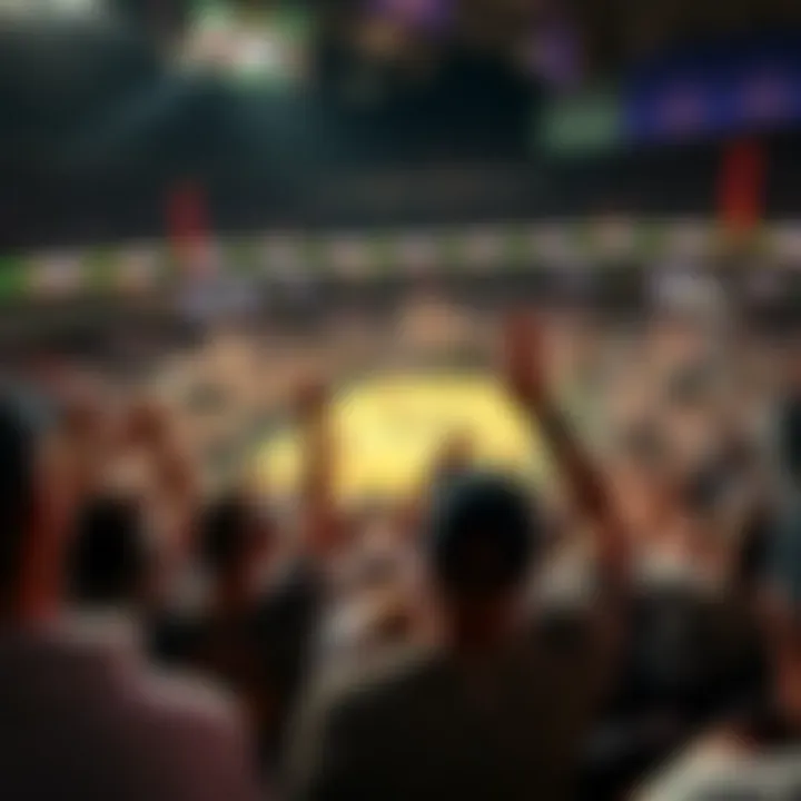 Fans cheering for the Bucks during a lively basketball game