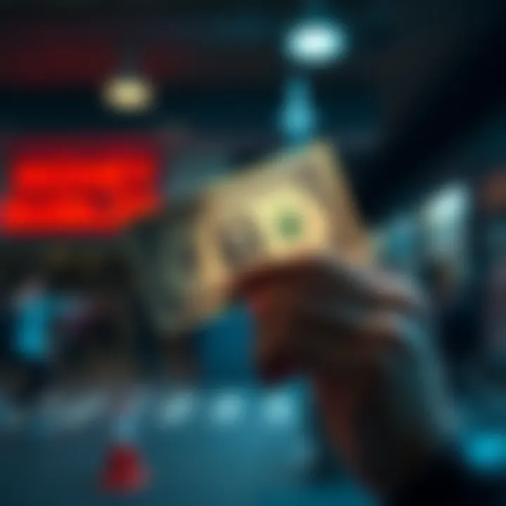 A person holding a single dollar bill, reflecting on financial challenges and resilience.