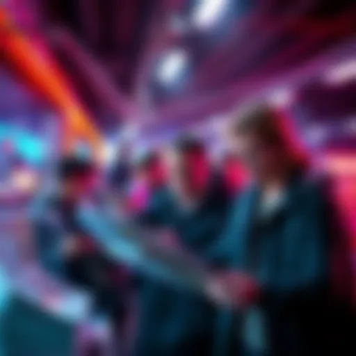 A graphic showing worried people examining MoneyFactory promotional materials and long wait times