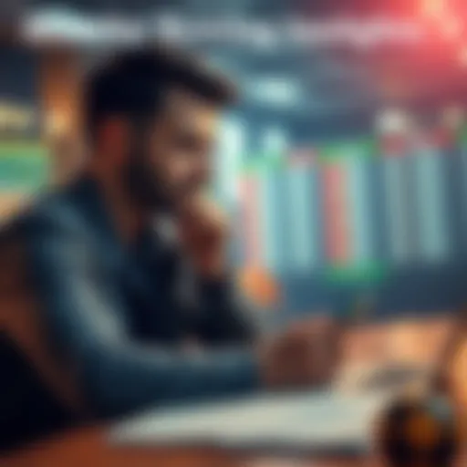 A person analyzing betting options with a laptop and betting slips on the table, looking thoughtful about risk and jackpot possibilities.