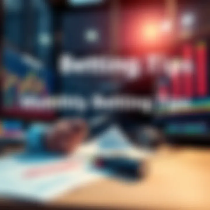 Monthly Betting Tips A person analyzing betting strategies with charts and notes on a desk