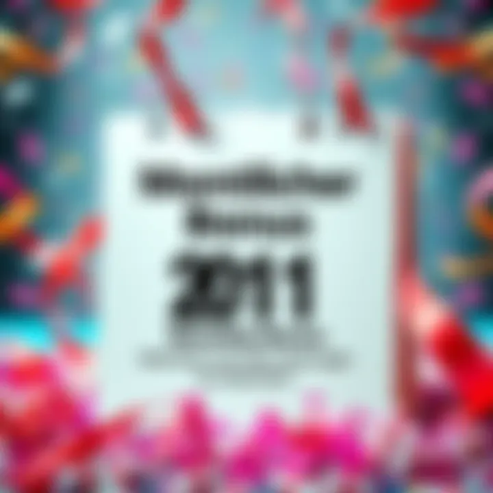 Monthly Bonus Announcement A calendar marked with the date of the monthly bonus event, surrounded by confetti and celebration elements.