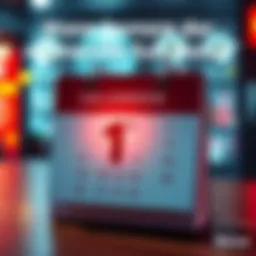 A calendar with a dollar sign highlighting the date for the monthly bonus payout