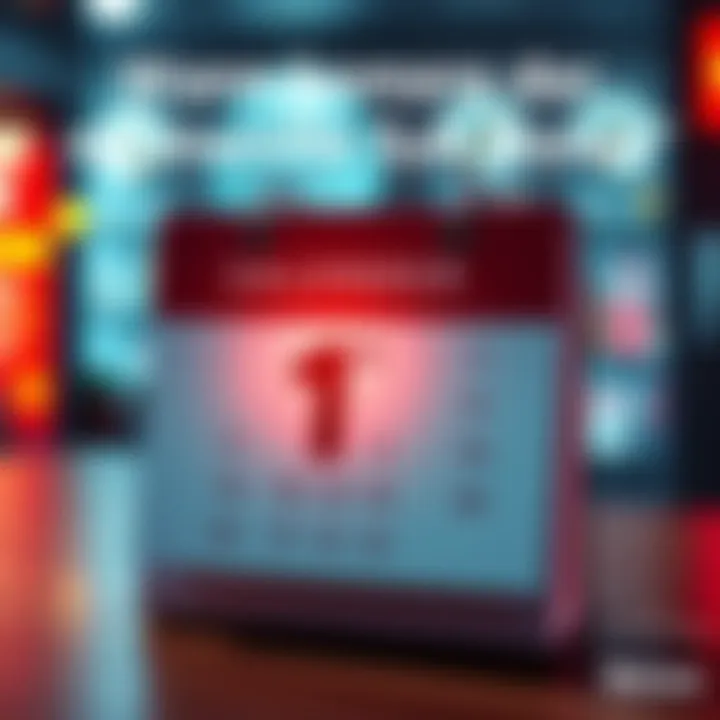 Monthly Bonus Announcement A calendar with a dollar sign highlighting the date for the monthly bonus payout