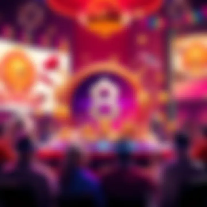 A graphic showing an 8 dollar bonus with symbols of rewards and benefits, attracting people to participate.