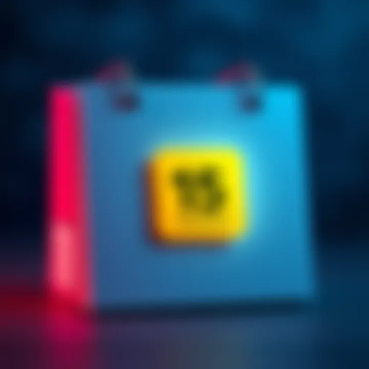 A calendar marked for the 15th of the month with a reminder notification symbol