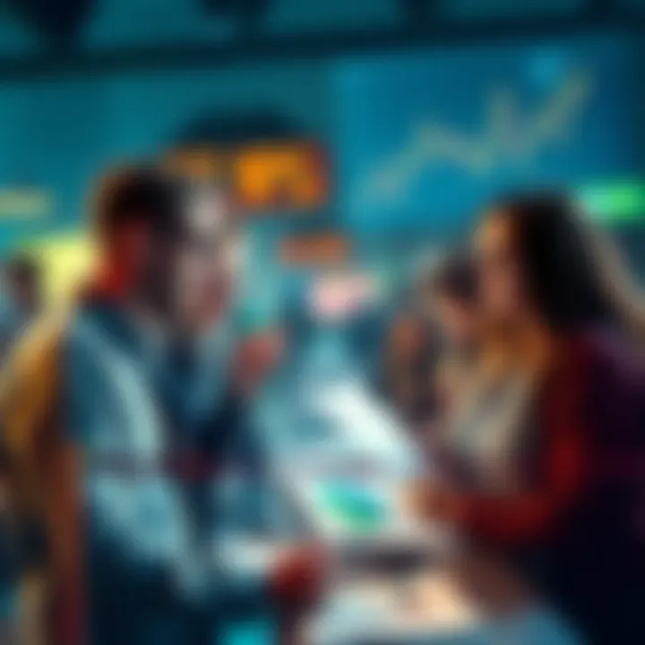 People discussing expectations for upcoming monthly drops with charts and notes.