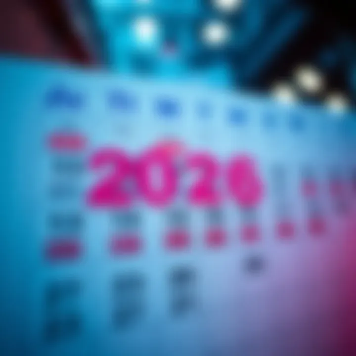 Monthly Event Schedule A calendar with marked dates for monthly events in 2026