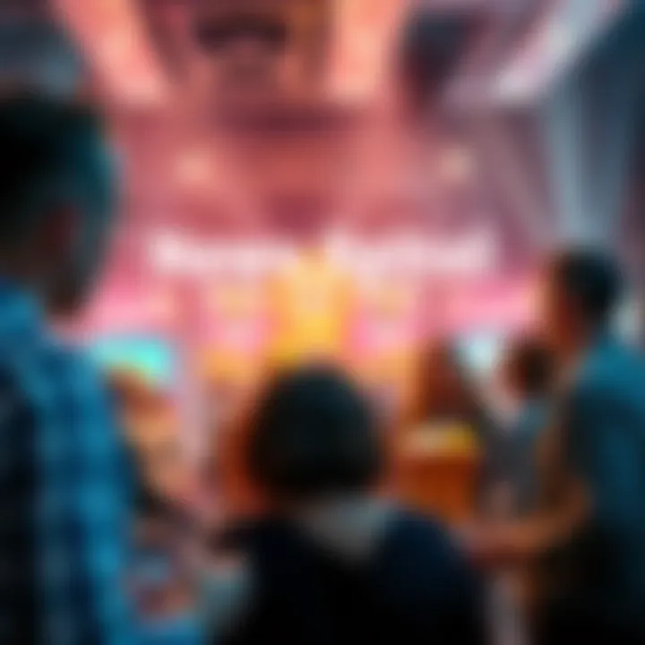 Participants engaging in a guessing game for exciting prizes