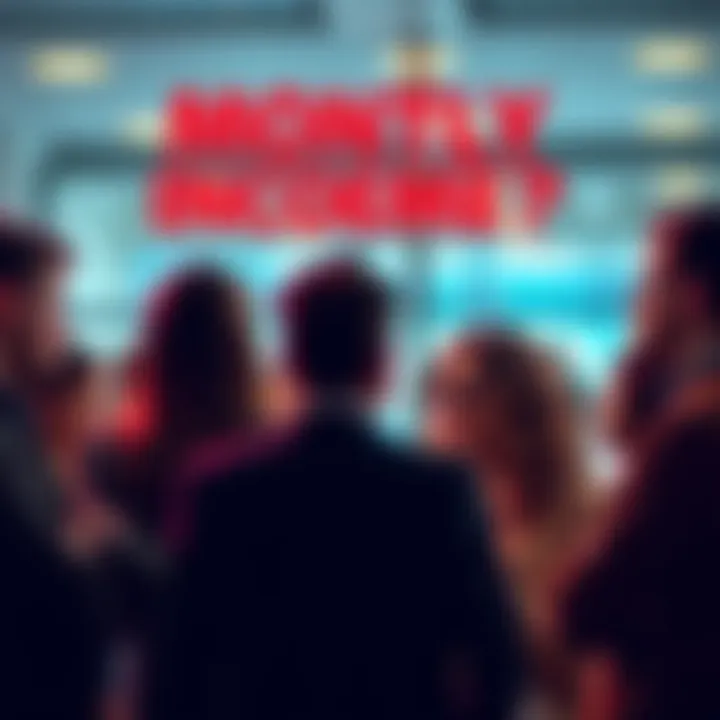 A group of people talking about their monthly income expectations and financial goals.