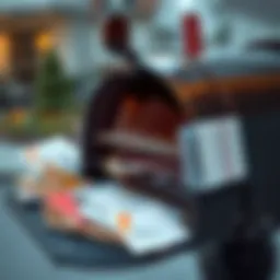 Monthly Mail Delivery A mailbox filled with letters and packages, showcasing the variety of mail received monthly.