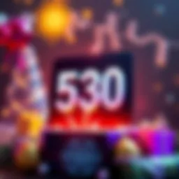 Announcement graphic showing 530 points available at Stake.us this month with festive elements