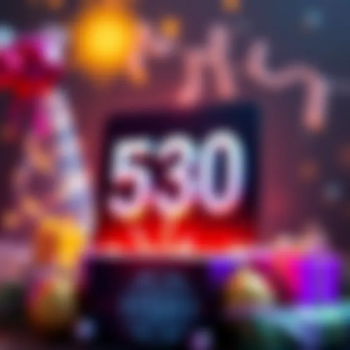 Announcement graphic showing 530 points available at Stake.us this month with festive elements