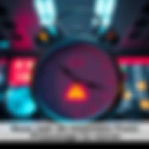 A clock showing 4 to 6 AM with a notification symbol, hinting at upcoming posts.