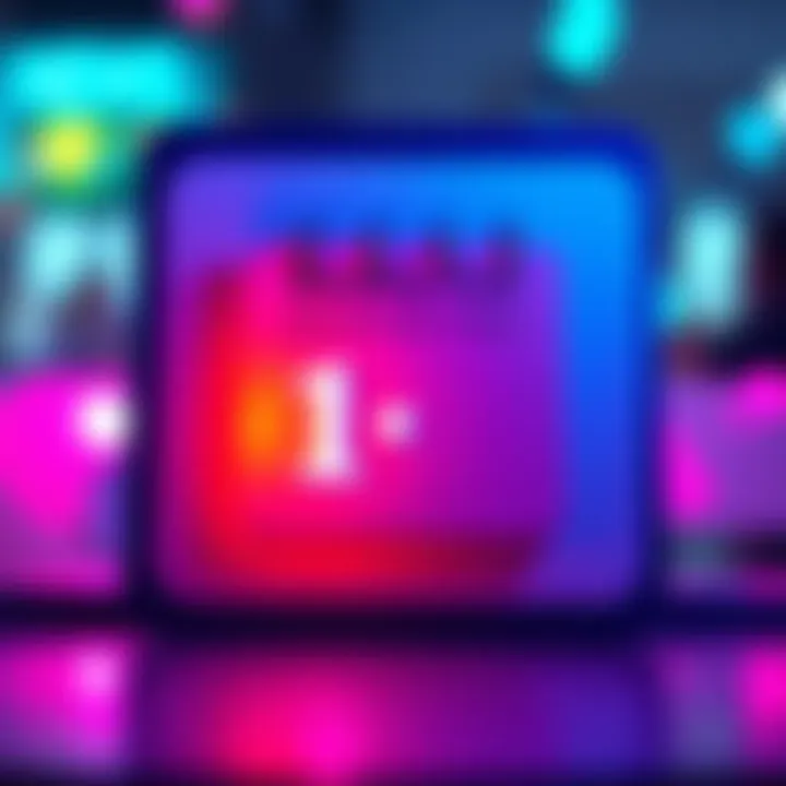 A calendar with a highlighted date, indicating upcoming monthly posts