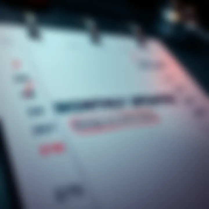 A calendar page with marked dates and a confirmed update notice.