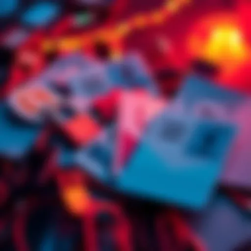 A collection of links and invitation cards displayed together, symbolizing updates for the month.