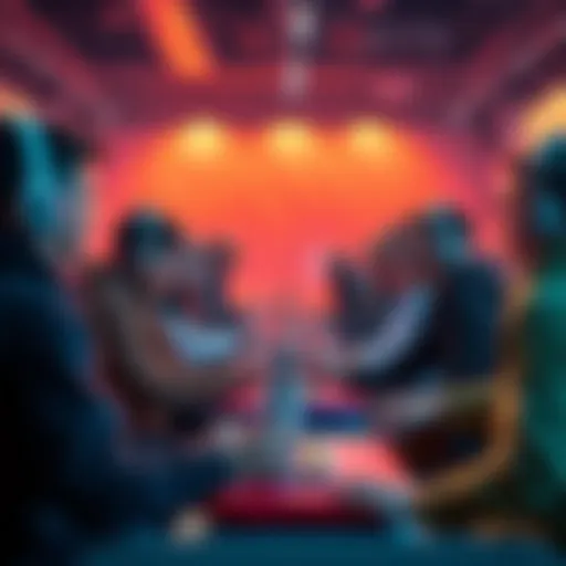 Participants engaging in a gaming challenge for $25 prizes at an event