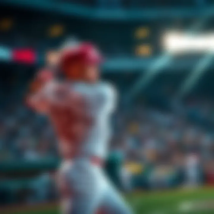 Mookie Betts swinging bat during a game, showcasing focus and determination on the field.