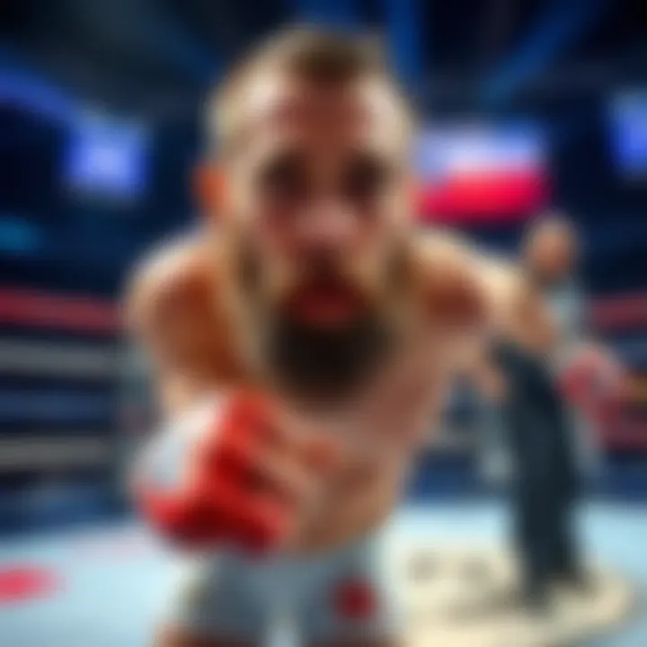 Movsar preparing for a fight against a less known Bellator fighter, with odds displayed in the background