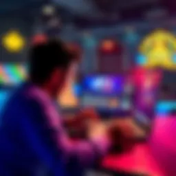 A person looking at a laptop with casino graphics on the screen, pondering if Mr Punter Casino is a scam