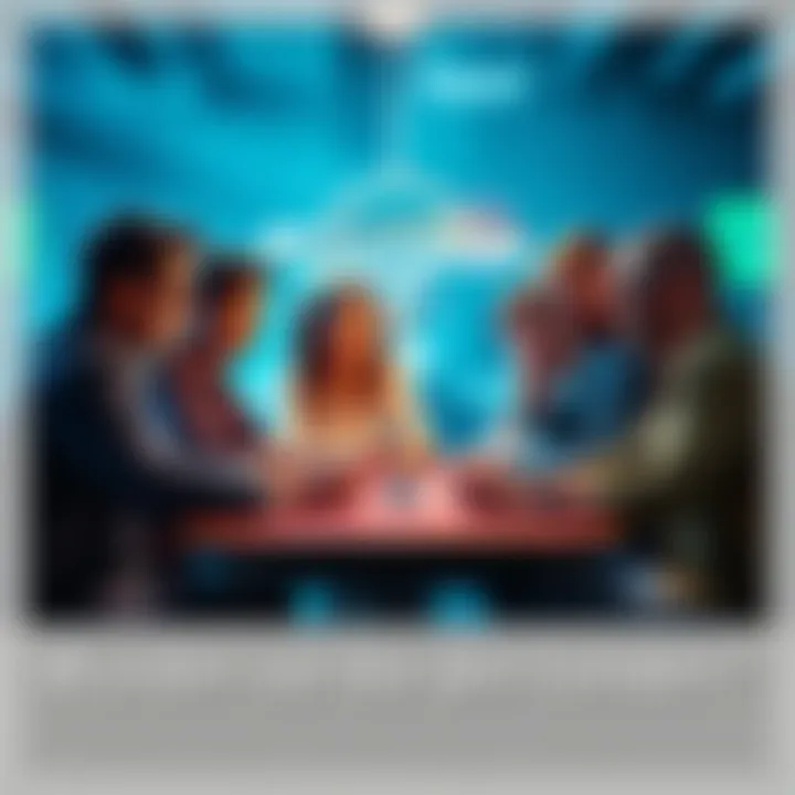 Multis in the game A group of diverse players gathered around a gaming table, discussing strategies as multis enter the scene, showcasing excitement and anticipation.