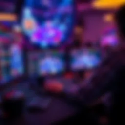 Multitabling in Online MTTs A person playing multiple online poker tables on a computer screen, focusing on strategy and gameplay.