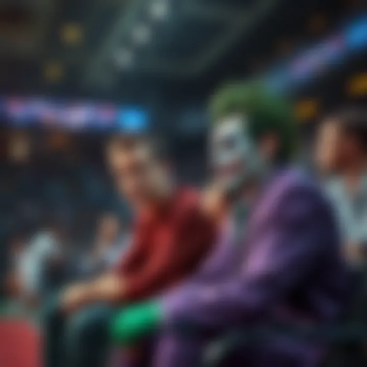 Murray and Joker on the court Murray looks uncertain on the bench while Joker prepares to lead the team in the game