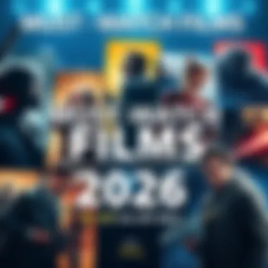 A collection of movie posters for the most anticipated films of 2026