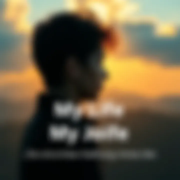 My Life Journey A person reflecting on their life experiences with a backdrop of nature, symbolizing growth and adventure.