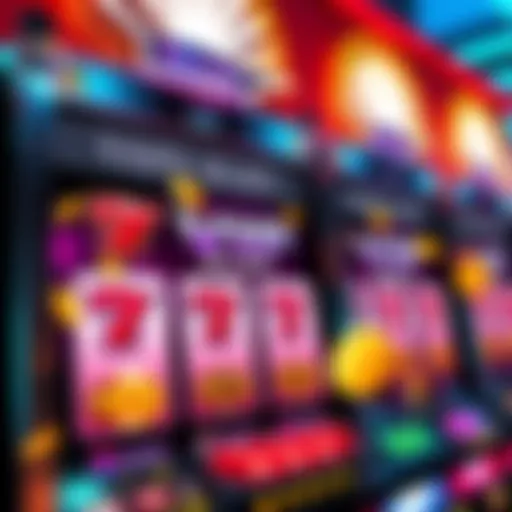 Graphic showing a digital slot machine with VIP points and bonus symbols