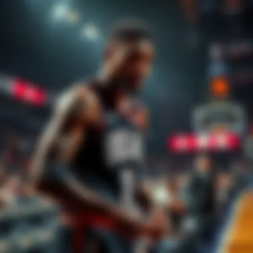 NBA player coming off the bench A basketball player prepares to enter the game from the bench during the NBA 2026 season.