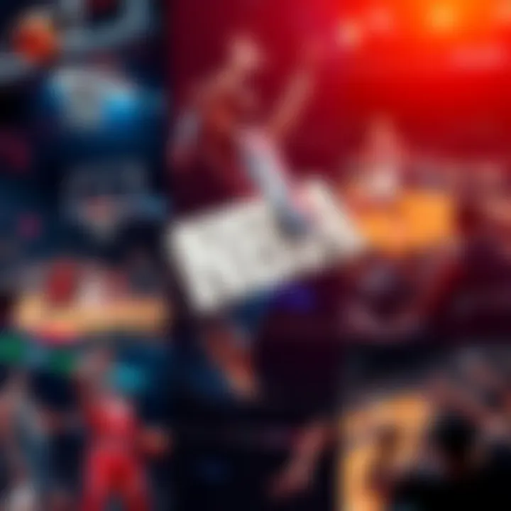 A collage of basketball scenes with betting slips highlighting three NBA games tonight