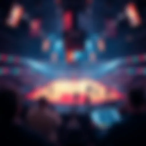 Basketball court with vibrant lights showcasing teams and fans ready for betting excitement during three NBA games.