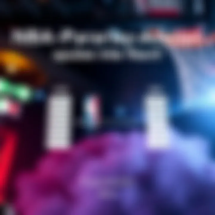 A graphic showing NBA betting odds and predictions for two exciting parlays.