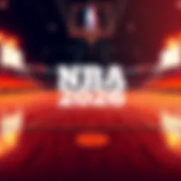 A basketball court with betting odds displayed, highlighting NBA games for April 4, 2026