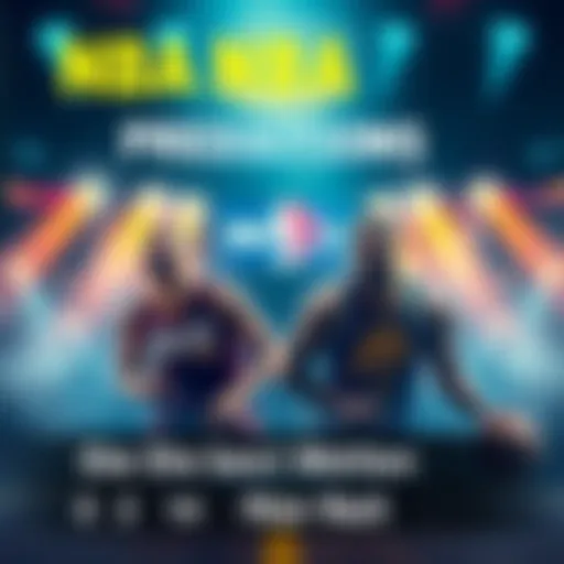 Graphic showing NBA teams with betting odds for tonight's games, featuring Cavaliers and Pacers