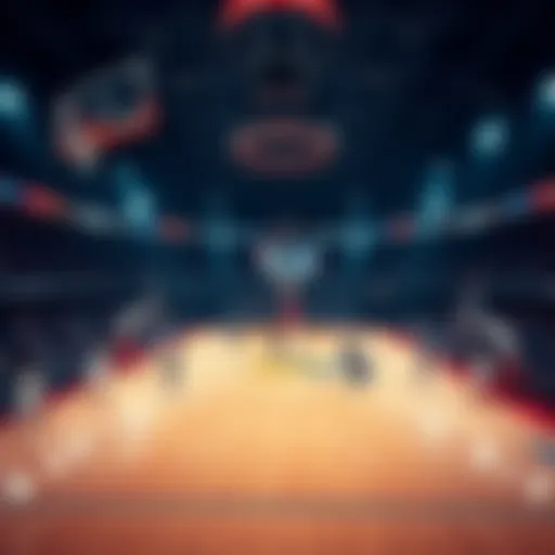 A basketball court with players in action, highlighting wagering strategies for NBA games on a Wednesday.