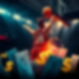 NBA Betting Strategies A basketball player shooting a ball into a hoop with betting slips and dollar signs in the foreground